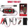 imageGOOLOO 10Amp Car Battery Charger 6V and 12V Fully Automatic Battery Charger Maintainer Trickle Charger Supersafe Smart Battery Desulfator for LeadAcid BatteriesS10