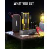 imageGOOLOO 4000A Peak Car Jump Starter 12V Auto Battery Booster SuperSafe Lithium Jump Box for All Gas Up to 100L Diesel Engine Portable Power Pack with USB Quick Charge and Type C Port OrangeYellow