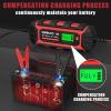 imageGOOLOO 6 Amp Smart Battery Charger 6V and 12V Trickle Charger and Maintainer for LeadAcid Battery Up to 150Ah Supersafe Battery Desulfator with LCD Display Pulse Repair ChargerS6