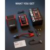 imageGOOLOO A3 Jump Starter with Air Compressor 3000A Portable Car Battery Booster 90 Gas65L Diesel with 150PSI AutoShutoff Tire Inflator 12V Supersafe Lithium Jump Box Car Battery Jumper StarterRed
