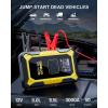 imageGOOLOO A3 Jump Starter with Air Compressor 3000A Portable Car Battery Booster 90 Gas65L Diesel with 150PSI AutoShutoff Tire Inflator 12V Supersafe Lithium Jump Box Car Battery Jumper StarterYellow