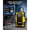 imageGOOLOO A3 Jump Starter with Air Compressor 3000A Portable Car Battery Booster 90 Gas65L Diesel with 150PSI AutoShutoff Tire Inflator 12V Supersafe Lithium Jump Box Car Battery Jumper StarterYellow