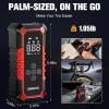 imageGOOLOO A6 Gear Tire Inflator Portable Air Compressor 160 PSI Cordless Tire Inflator with Digital Pressure Gauge LED Light Air Pump for Car Tires Bike Motorcycle Balls