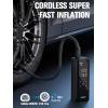 imageGOOLOO GT150 Tire Inflator Portable Air Compressor4X Faster 150PSI Cordless Air Pump for Car Tires with Tire Pressure Gauge Smart Electic Tire Pump with AutoShutoff for Pickup Motor BikeBalls