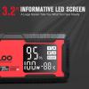imageGOOLOO GT4000 Car Jump Starter 4000A 100W FastCharging 12V SuperSafe Portable Battery Booster Pack with 40 PreHeating Tech Auto Jump Box Jumper Cables for 10L Diesel and 12L Gas Engine