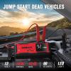 imageGOOLOO GT4000S Jump Starter 4000A Car Jumper Starter Up to 10L Diesel All Gas Engines 100W FastCharging Lithium Jump Box SuperSafe Portable Car Battery Charger Power Bank for 12V Vehicles YellowRed