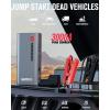 imageGOOLOO Jump Starter 3000A Peak Car Jumper Starter 12V SuperSafe Lithium Jump Box Battery Booster Pack Portable Car Battery Charger and Jumper Cables for Up to 85L Gas or 60L Diesel Enginegray