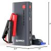 imageGOOLOO Jump Starter 3000A Peak Car Jumper Starter 12V SuperSafe Lithium Jump Box Battery Booster Pack Portable Car Battery Charger and Jumper Cables for Up to 85L Gas or 60L Diesel Enginegray