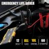 imageGOOLOO Portable Car Jump Starter  4000A 26800mAh Lithium Jump Box Up to All Gas and 10L Diesel Engine 12V Auto Battery Booster SuperSafe Power Pack with Jumper CablesQuick Charge and Type C Port