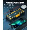 imageGOOLOO Upgraded GP3000 Jump Starter 3000A Peak Car Starter Up to 9L Gas or 7L Diesel Engine 12V Jump Box Auto Lithium Battery Booster SuperSafe Portable Power Pack with USB Quick Charge TypeC PortYellow
