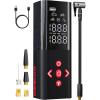 imageGOOLOO AP150 Tire Inflator Portable Air Compressor 2X Faster 150PSI Cordless Air Pump for Car Tires with AutoShutoff Portable Tire Pump with Digital Pressure Gauge for Car MotorcycleBike BallRed