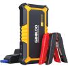 imageGOOLOO New GP2000 Jump Starter 12V 2000A Car Jumper StarterUp to 80L Gas 60L Diesel Engines SuperSafe Portable Battery Charger Auto Lithium Box Booster Pack with USB Quick Charge redYellow