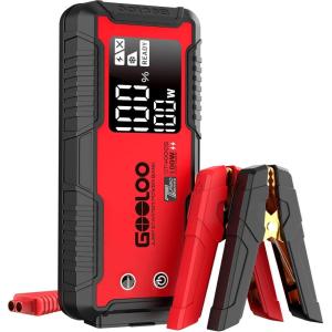 imageGOOLOO 4000 Amp Jump Starter GT4000S Car Starter 100W TwoWay FastCharging Portable Car Battery Charger Jumper Starter for 12L Gas and 10L Diesel Engines SuperSafe Jump Box for 12V Vehicles