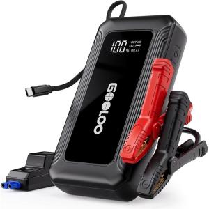 imageGOOLOO G7 3000A Jump Starter with Builtin CablePortable Power Bank for 45W Fast Charging12V SuperSafe Lithium Jump Box Battery Booster Pack Up to 85L Gas or 60L Diesel Engine