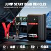 imageGOOLOO A2 8in1 Jump Starter with Air Compressor Car Battery Booster Up to 8L Gas6L Diesel 150 PSI Cordless AutoShutoff Tire Inflator 12V Supersafe Lithium Jump Box with Jumper Cablesblack