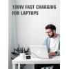 imageGOOLOO 100W USB C Charger Block 4Port Foldable Compact Fast Wall Charger for MacBook ProAiriPadiPhone Series and More SuperSafe Power Adapter for GT3000GT4000SGT4000GT6000A7 Jump Starters
