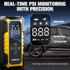 imageGOOLOO A6 Gear Portable Tire Inflator 160 PSI Portable Cordless Air Compressor with Digital Pressure Gauge amp LED Light for Cars Bikes Motorcycles and BallsYellow