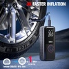 image:imageGOOLOO A6 Lite 160PSI Tire Inflator Portable Air Compressor 7500mAh Portable Tire Inflator for Car Portable Air Pump with Tire Gauge Pressure amp LED Light Air Pump for Car