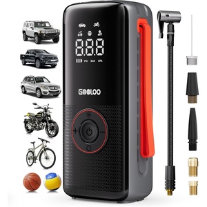 image:imageGOOLOO A6 Lite 160PSI Tire Inflator Portable Air Compressor 7500mAh Portable Tire Inflator for Car Portable Air Pump with Tire Gauge Pressure amp LED Light Air Pump for Car
